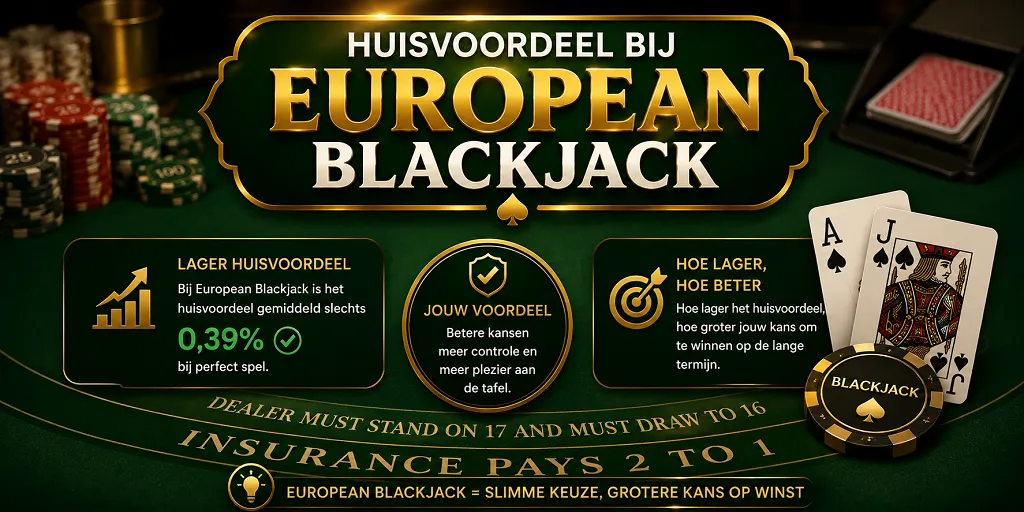 Huisvoordeel bij European Blackjack