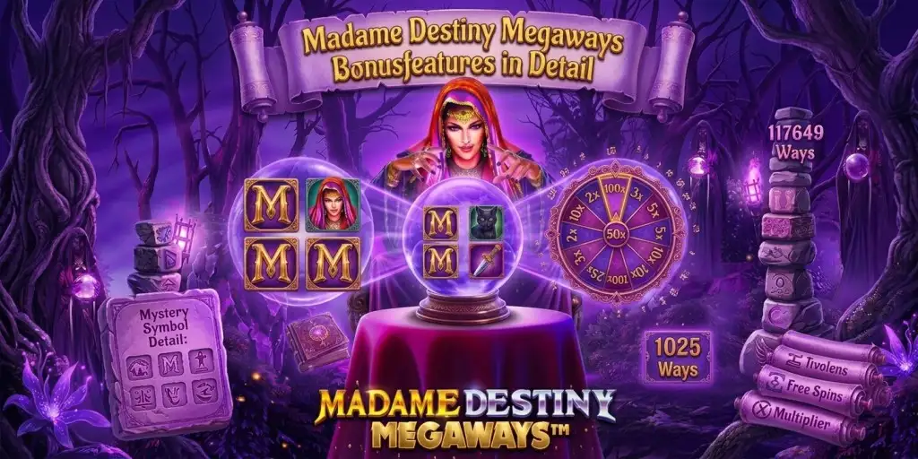 Madame Destiny Megaways Bonusfeatures in Detail